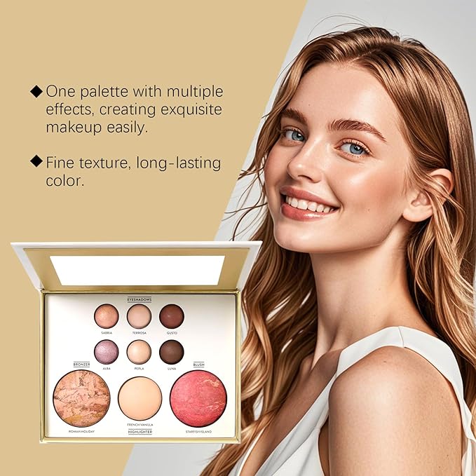 All-in-One Baked Makeup Palette – Tuscan Glow Kit